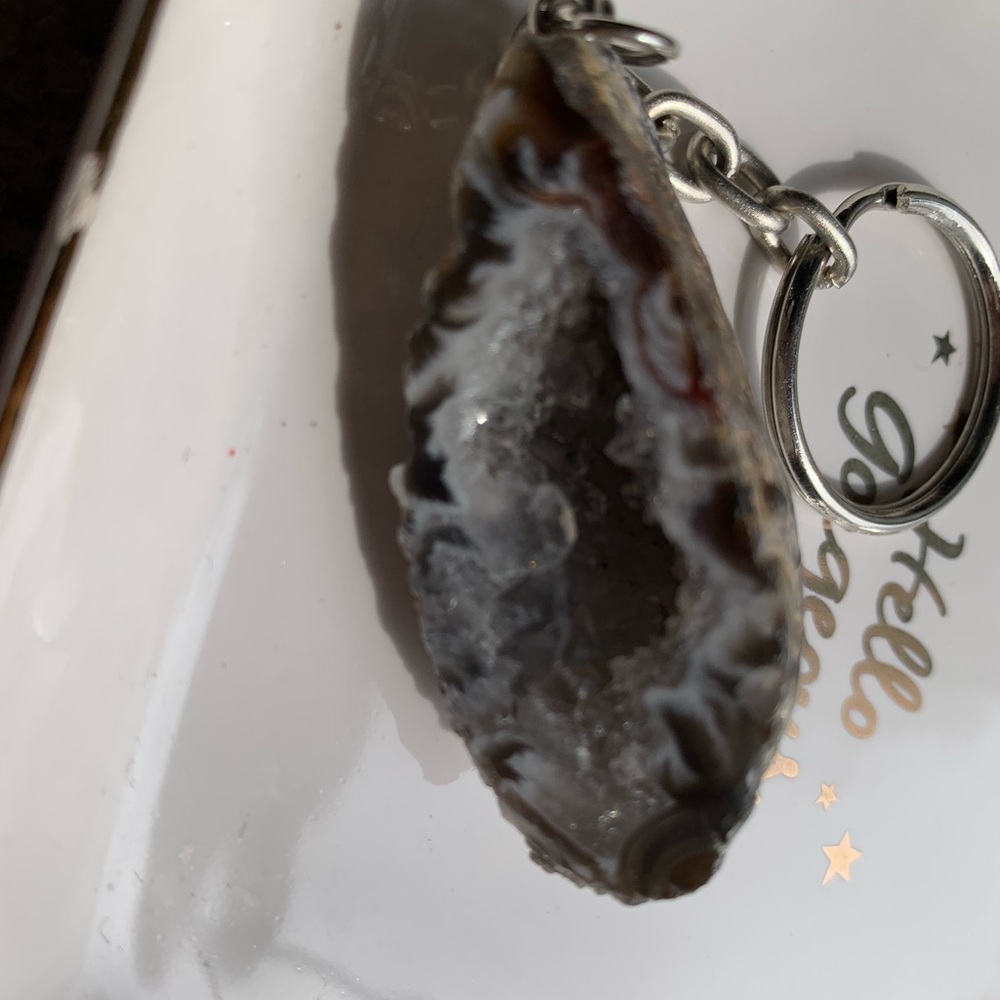 Geode Keychain